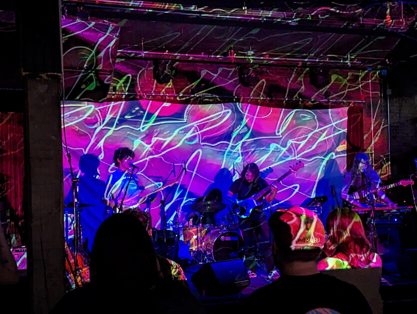 Visuals for Psychic Love Child at Club Dada, w/ Shelushy