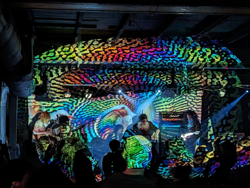 Visuals for Acid Mothers Temple at Rubber Gloves