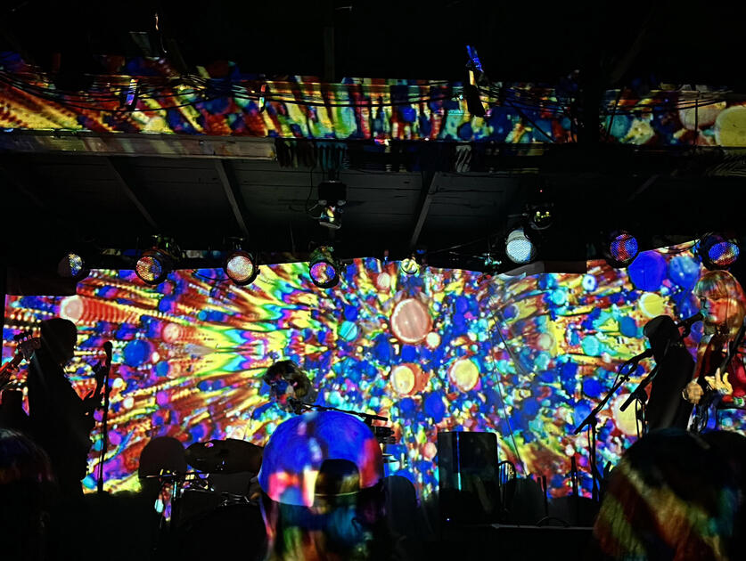 Visuals for Being Dead at Rubber Gloves
