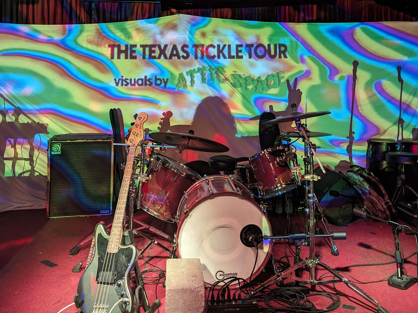 Visuals for the "Texas Tickle Tour" at 1810 Ojeman in Houston